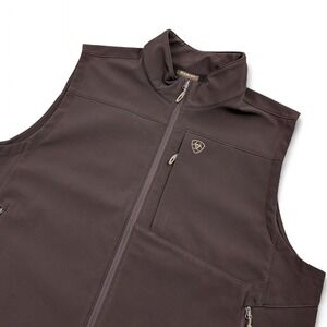 Ariat Vernon 2.0 Softshell Vest Mens Size 2XL Brown Espresso Fleece Lined